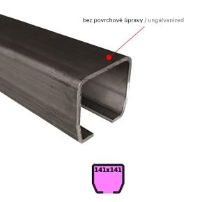 STAGE LB 1 vodící C profil posuvné brány velký, pr. 141 x 141 mm, bez povrchové 